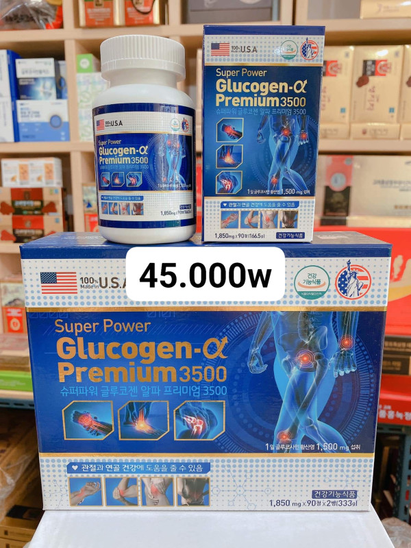 THUỐC XƯƠNG KHỚP MỸ SUPER POWER GLUCOGEN  PREMIUM 3500