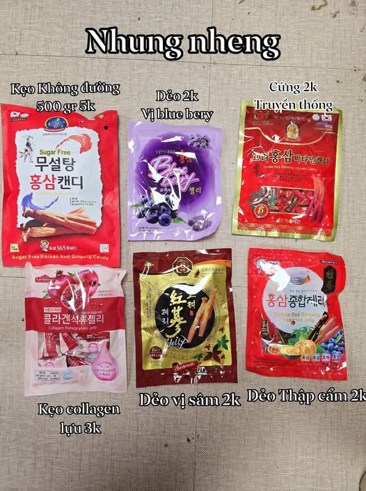 KẸO SÂM HÀN QUỐC