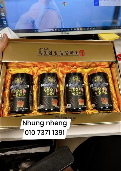 CAO HẮC SÂM ĐÔNG TRÙNG HẠ THẢO 6 NĂM TUỔI